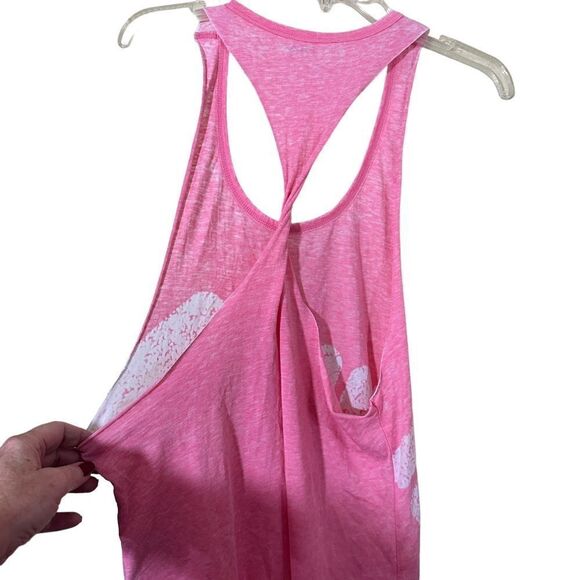 FILA Twist Back Pink Tank Top Size Medium - Picture 6 of 8